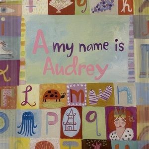 “Audrey” custom alphabet frame